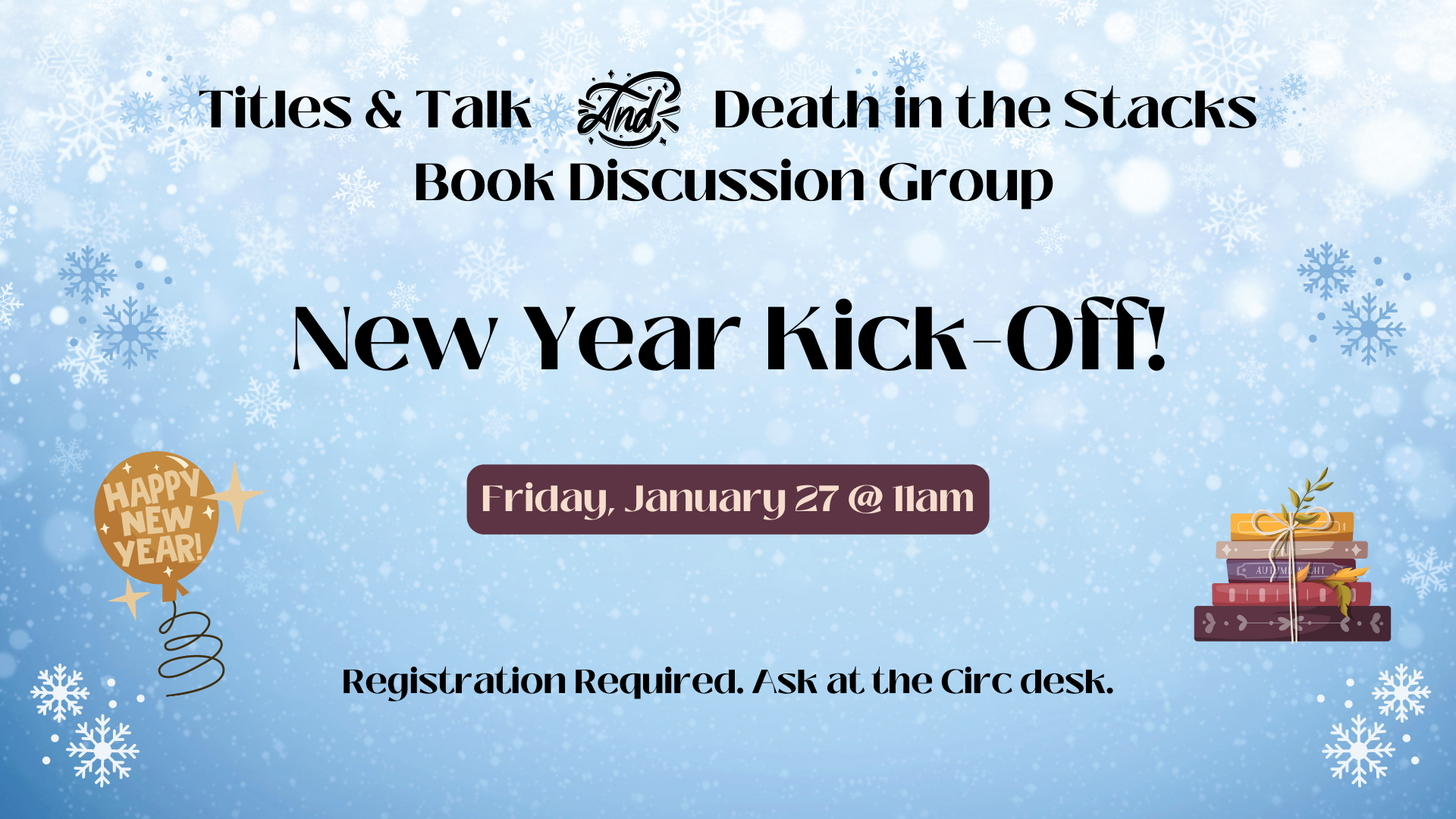 Book Discussion Groups Kick-Off