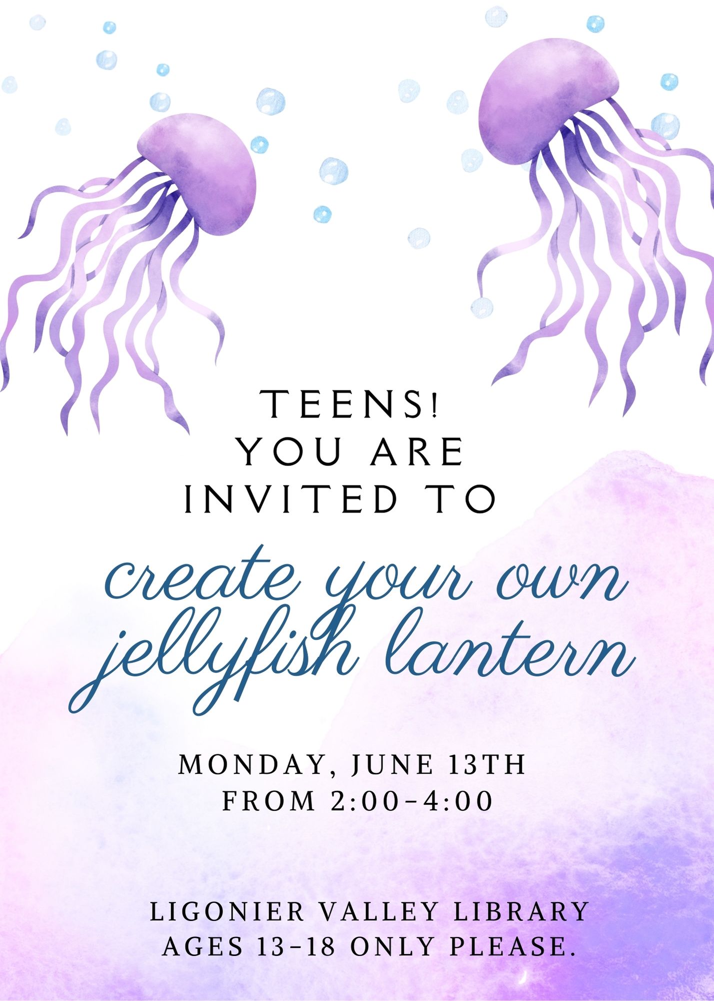 Jellyfish Lantern--Teens Only!