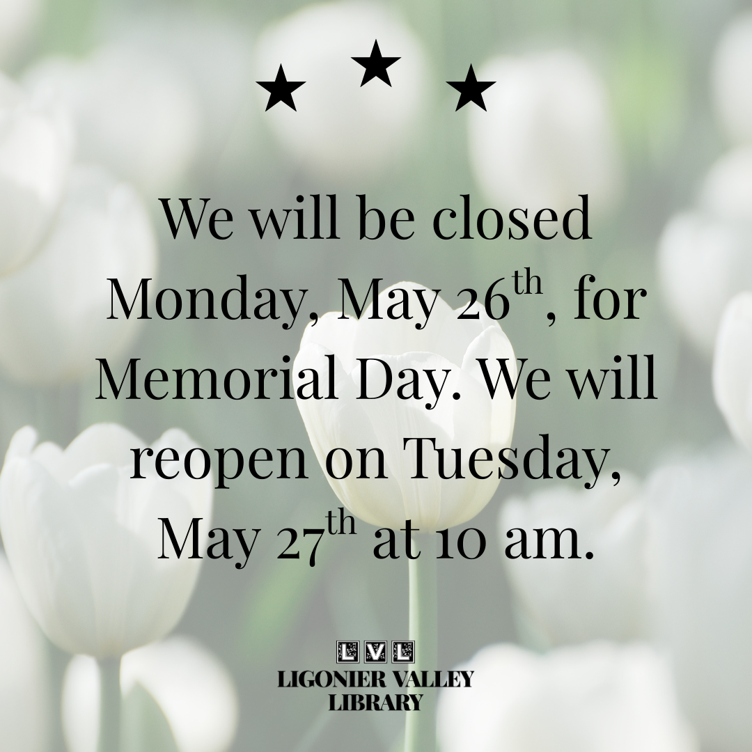 Closed for Memorial Day