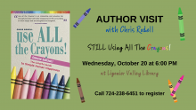 Author talk with Chris Rodell graphic